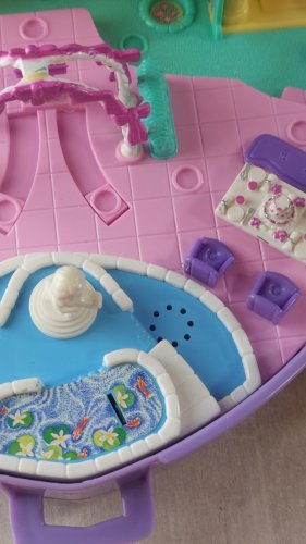 Ancien jouet Polly Pocket, coeur mariage / Wonderful Wedding Party 1994