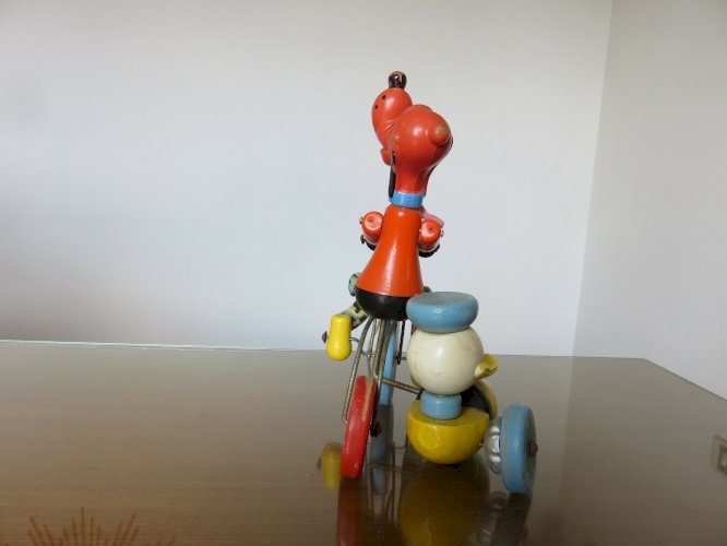 ANCIEN JOUET VILAC MADE IN FRANCE WALT DISNEY PRODUCTIONS JOUET EN BOIS A TIRER