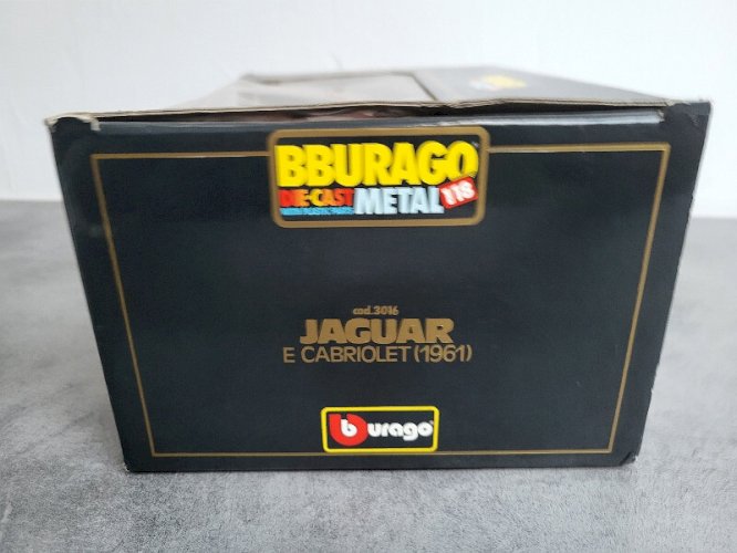 ANCIEN JOUET VOITURE BURAGO JAGUAR E CABRIOLET 1961 REF 3016 N° 29