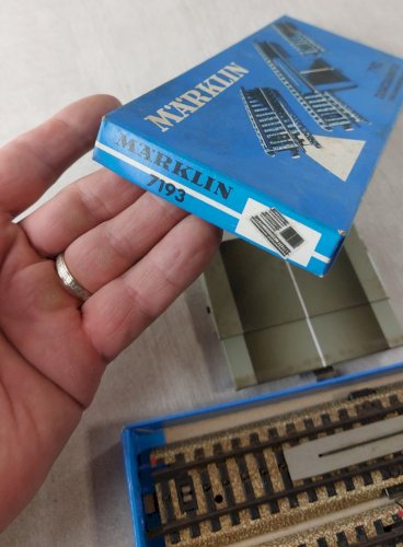 Ancien lot d'extension pour passage à niveau, Märklin 7193, en HO