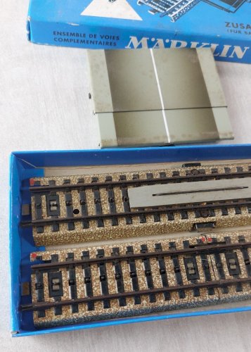 Ancien lot d'extension pour passage à niveau, Märklin 7193, en HO