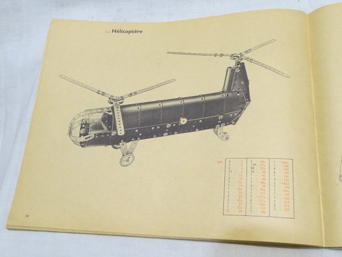-ANCIEN MANUEL MECCANO POUR BOITES 4, 5 et 6 COLLECTION JOUETS ANCIENS    D