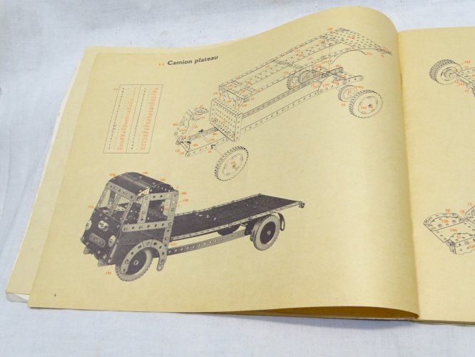 -ANCIEN MANUEL MECCANO POUR BOITES 4, 5 et 6 COLLECTION JOUETS ANCIENS    D