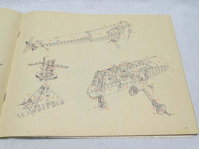 -ANCIEN MANUEL MECCANO POUR BOITES 4, 5 et 6 COLLECTION JOUETS ANCIENS    D