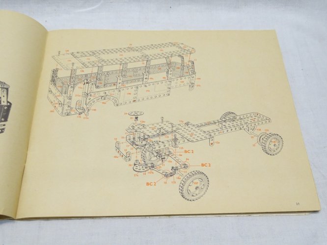 -ANCIEN MANUEL MECCANO POUR BOITES 4, 5 et 6 COLLECTION JOUETS ANCIENS    D