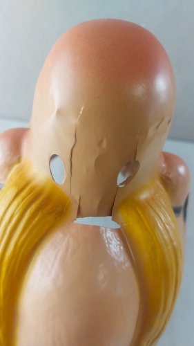 Ancien masque de carnaval, Astérix, César, 1974 vintage