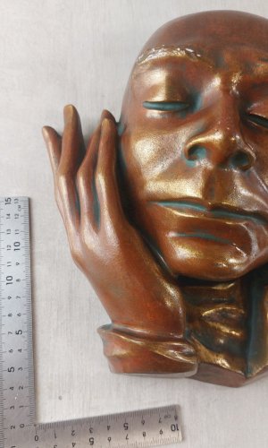 Ancien masque mural / Wandmaske, Achatit