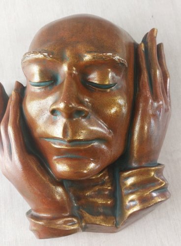 Ancien masque mural / Wandmaske, Achatit