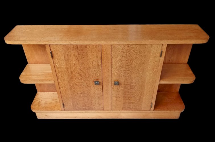 Ancien Meuble D Appoint console Vintage Années 1960 Chêne Clair