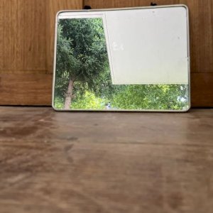 Ancien miroir barbier