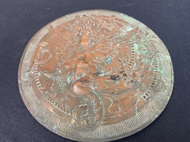 ANCIEN MIROIR BRONZE  ASIATIQUE CHINE CHINA TANG XVIIIEME