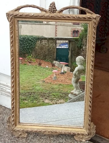 Ancien miroir cadre moulures doré fin 18 ème Siècle Antique golden mirror