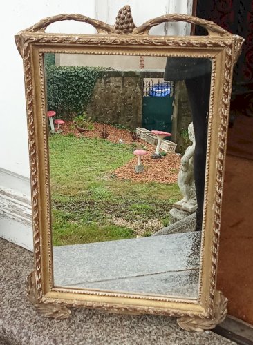 Ancien miroir cadre moulures doré fin 18 ème Siècle Antique golden mirror