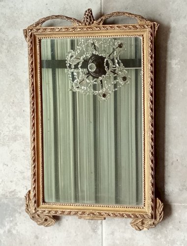 Ancien miroir cadre moulures doré fin 18 ème Siècle Antique golden mirror