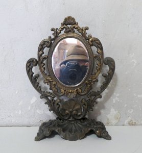 Antique baroque-style dressing table mirror