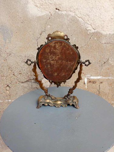 Ancien miroir de table psyché