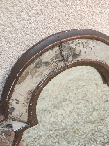 Ancien miroir en stuc