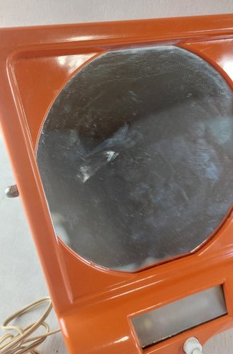 Ancien miroir grossissant et lumineux, Super Miroir Vénus, vintage