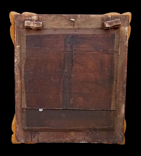 Ancien Miroir Pare Close cadre doré 20  ème siècle Old Golden Mirror