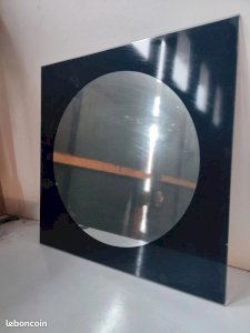 Ancien miroir vintage contour noir en bon etat