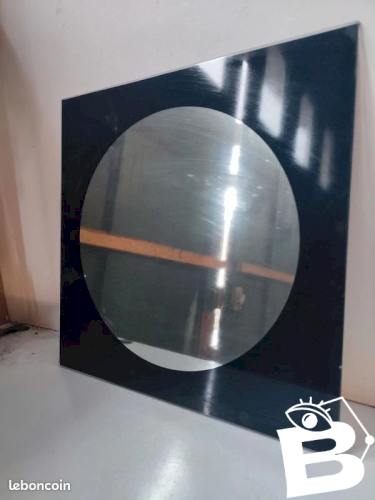 Ancien miroir vintage contour noir en bon etat