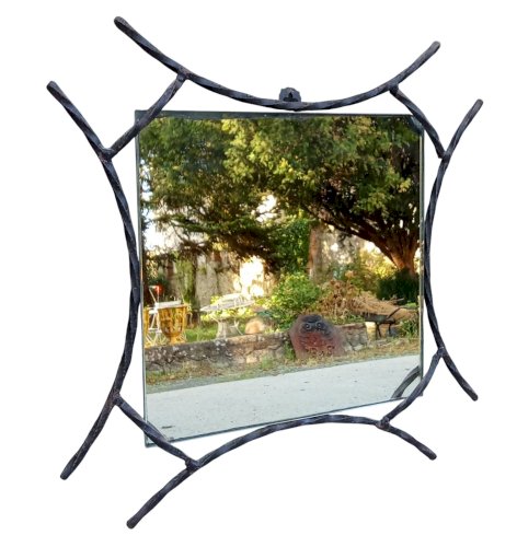 Ancien Miroir Vintage Fer Forgé Old wrought iron mirror