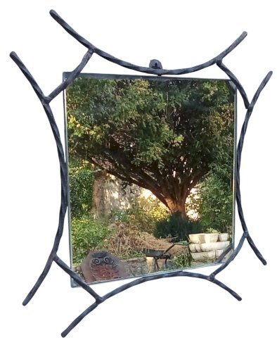 Ancien Miroir Vintage Fer Forgé Old wrought iron mirror