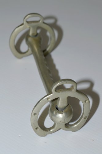 -ANCIEN MORS de CHEVAL en LAITON NICKELE collection CHEVAL EQUITATION COLLECTION