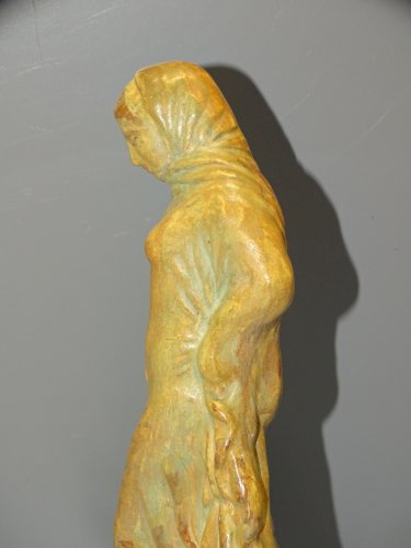 -ANCIEN MOULAGE du LOUVRE TANAGRA DANSEUSE de TITEUX SOUVENIR PARIS COLLECTION D