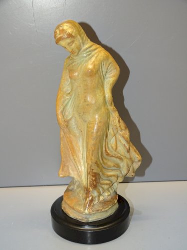 -ANCIEN MOULAGE du LOUVRE TANAGRA DANSEUSE de TITEUX SOUVENIR PARIS COLLECTION D