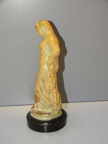 -ANCIEN MOULAGE du LOUVRE TANAGRA DANSEUSE de TITEUX SOUVENIR PARIS COLLECTION D