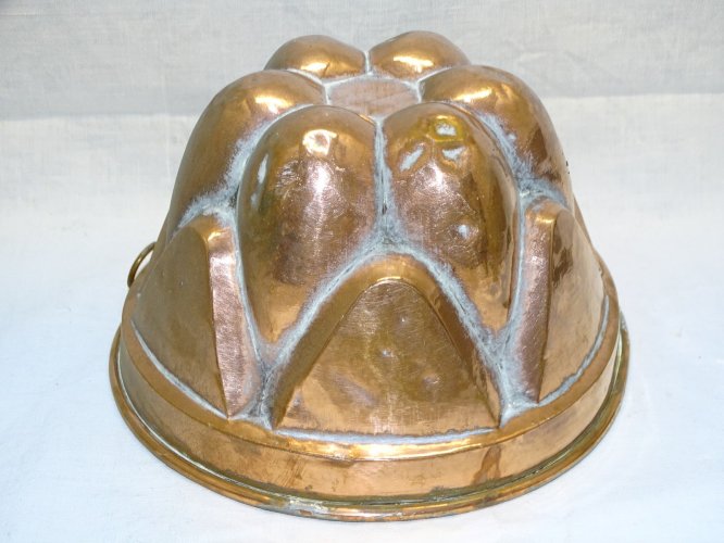-ANCIEN MOULE A GATEAU EN CUIVRE étamé à l'intérieur Belle déco Cuisine     D