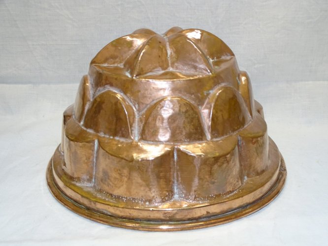 -ANCIEN MOULE A GATEAU EN CUIVRE étamé à l'intérieur Belle déco Cuisine     D