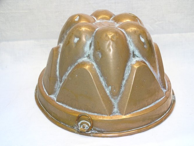 -ANCIEN MOULE A GATEAU EN CUIVRE étamé à l'intérieur Belle déco Cuisine     D