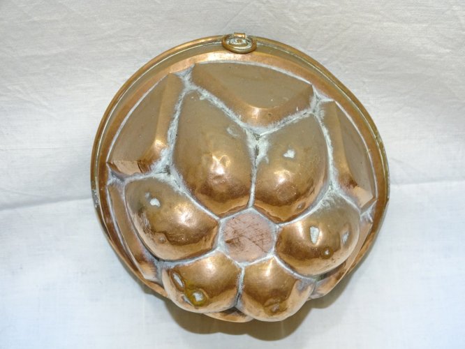 -ANCIEN MOULE A GATEAU EN CUIVRE étamé à l'intérieur Belle déco Cuisine     D