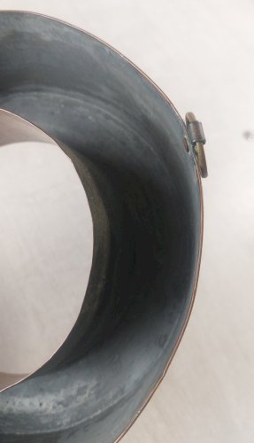 Ancien moule à gâteau en cuivre, savarin / couronne ^