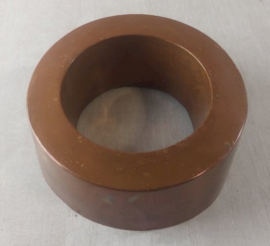 Ancien moule à gâteau en cuivre, savarin / couronne ^