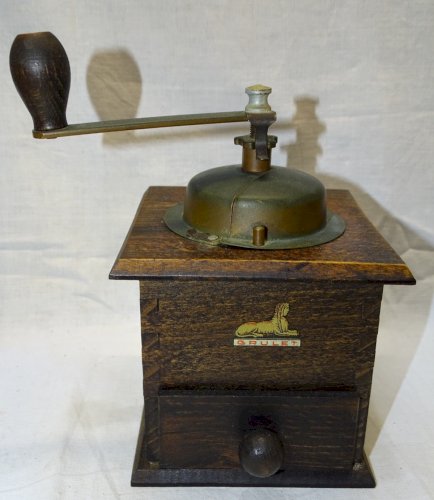 -ANCIEN MOULIN A CAFE EN BOIS MARQUE GRULET en SUPERBE ETAT DECO CUISINE     D