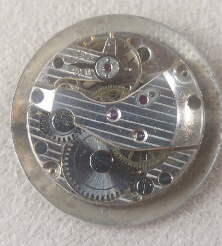 Ancien mouvement / mécanisme + cadran de montre Cimex