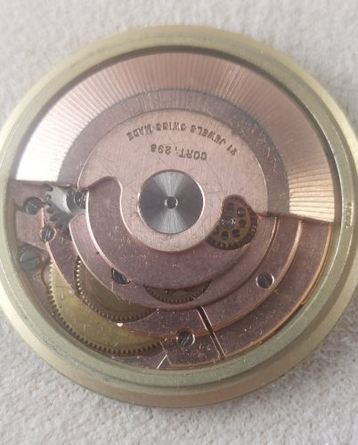 Ancien mouvement / mécanisme + cadran de montre Cortébert automatic cal 298