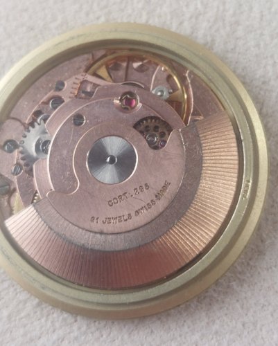 Ancien mouvement / mécanisme + cadran de montre Cortébert automatic cal 298