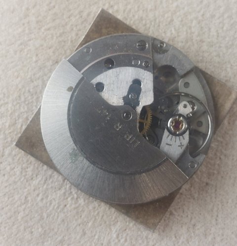 Ancien mouvement / mécanisme + cadran de montre Lip automatic R147
