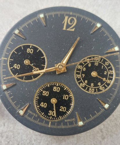 Ancien mouvement / mécanisme + cadran de montre Quartz, Harley Ronda 763