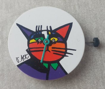 Old movement/mechanism + Quartz watch dial Otmar Alt, Ronda 8A