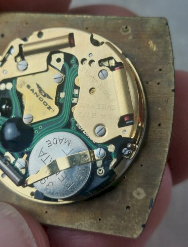 Ancien mouvement / mécanisme + cadran de montre Sandoz,  ISA 8172