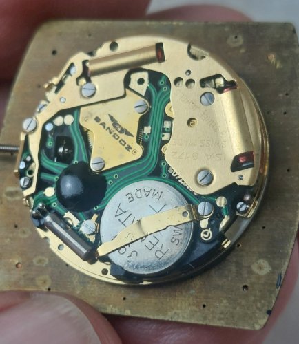 Ancien mouvement / mécanisme + cadran de montre Sandoz,  ISA 8172