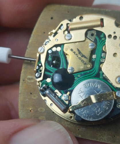 Ancien mouvement / mécanisme + cadran de montre Sandoz,  ISA 8172