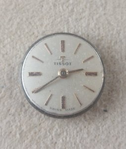 Old movement/mechanism + Tissot watch dial