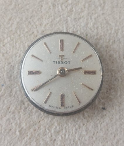 Ancien mouvement / mécanisme + cadran de montre Tissot