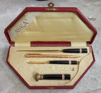 Old Writing Desk Set Aska